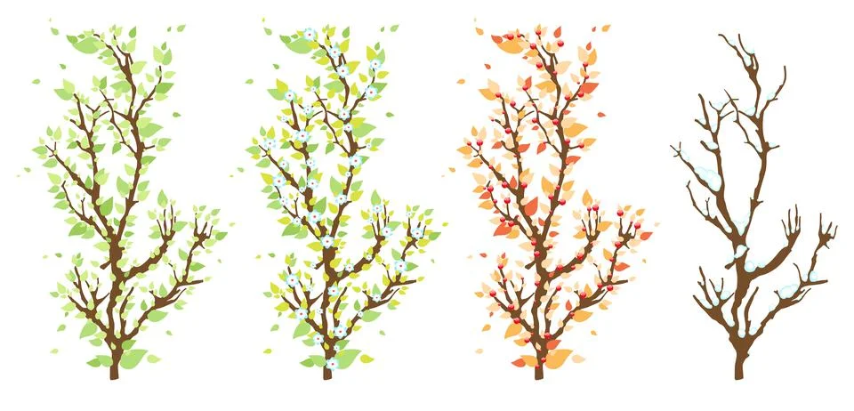 Changes in the nature Illustrazione stock