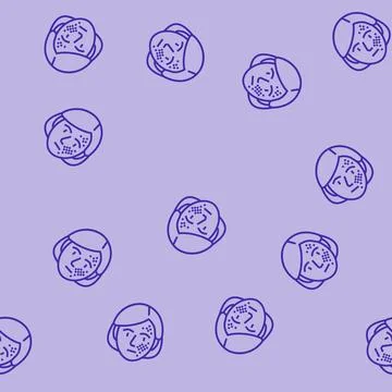 Changes skin texture disease symptom line seamless pattern イラスト素材