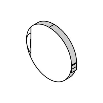 Changes vision disease symptom isometric icon vector illustration 스톡 일러스트