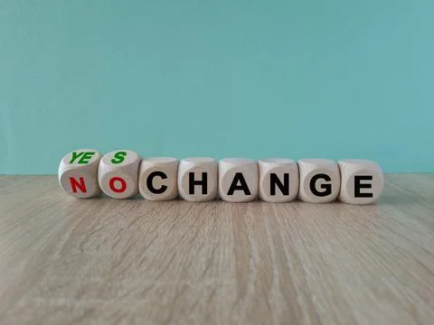 Changes yes or no symbol. Stock Photos