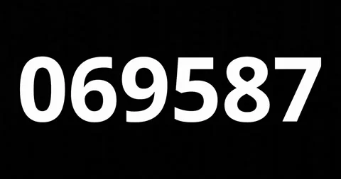 Changing and increasing number for counting of social media or finance figure Stock Footage 219678109