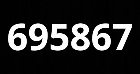 Changing and increasing number for counting of social media or finance figure Stock Footage 219678116