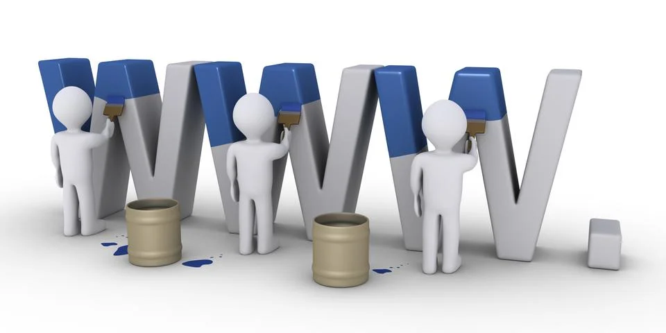 Changing the appearance of a website 스톡 일러스트