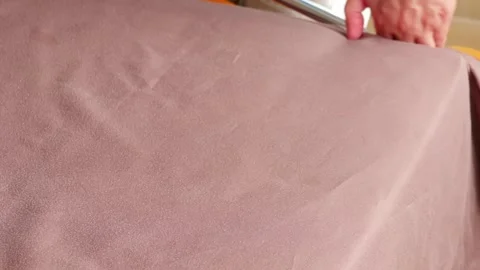 Changing the bed sheet Stock Footage 313240017