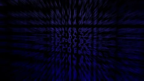 Changing blue hexadecimal codes, loop-able and blurred (3d rendering) Stock Footage 84707486