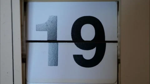 Changing the calendar numbers on the watch. Time lapse. Stock Footage 305272641