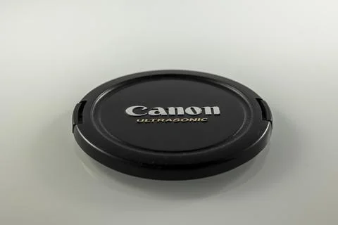 Changing the Canon system from EF to RF, selling old lens. Stock Photos