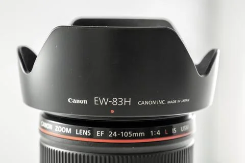 Changing the Canon system from EF to RF, selling old lens. Stock Photos