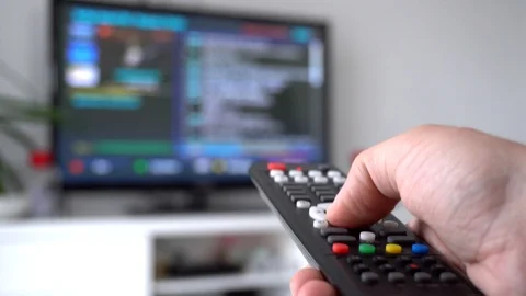 Changing channels - 1 Video stock 91168931