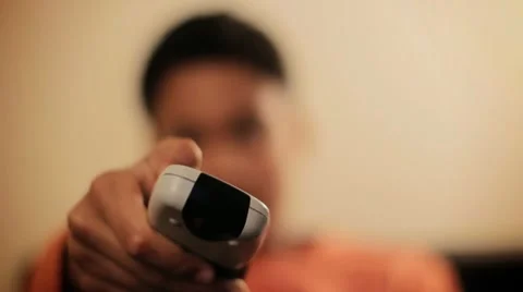 Changing channels Stock Footage 22667118