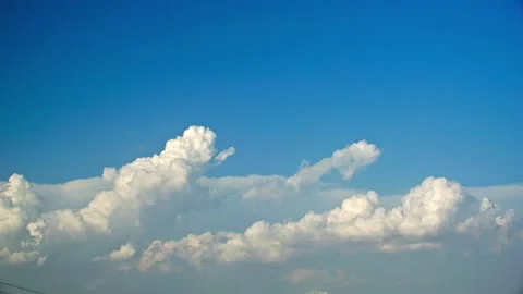 Changing clouds on the horizon - time-lapse Stock Footage 257906876