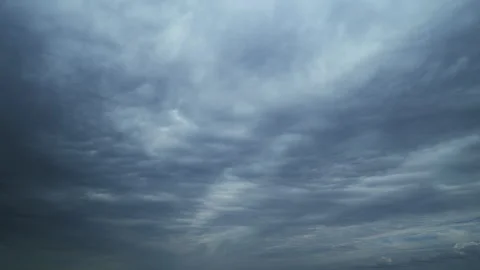 Changing On Cloudscape Environment In Rainy Season. Dark Puffy Clouds Forming On 動画素材 262956712