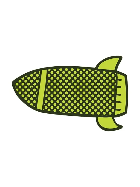 Changing color animation of cartoon doodle rocket Stock Footage 324391366