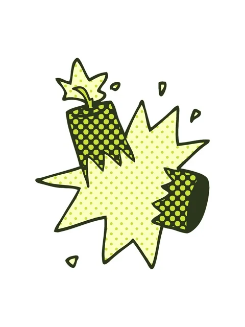 Changing color animation of cartoon doodle dynamite Vídeo Stock 324490602