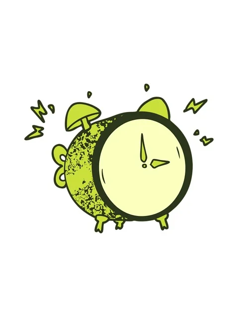 Changing color animation of cartoon ringing alarm clock Stock Footage 324343595