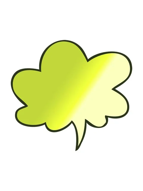 Changing color animation of cartoon speech bubble in smooth gradient style .. Stock Footage 323594067