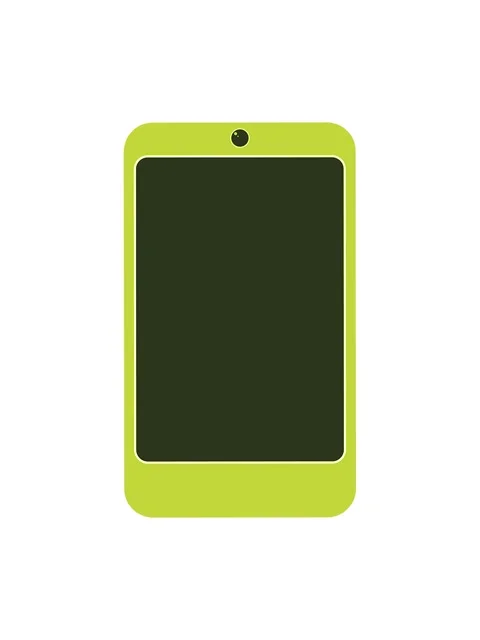 Changing color animation of cell phone graphic vector illustration icon Video stock 324065405
