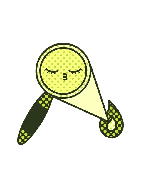 Changing color animation of comic book style cartoon of a magnifying glass Stock Footage 324415926