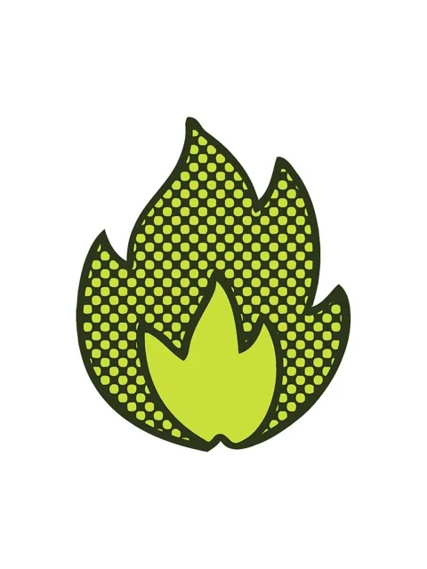 Changing color animation of comic book cartoon of a fire Stock Footage 324458530