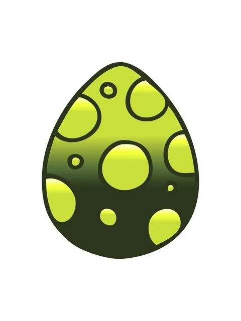 Changing color animation of gradient shaded quirky cartoon easter egg Video stock 324100866