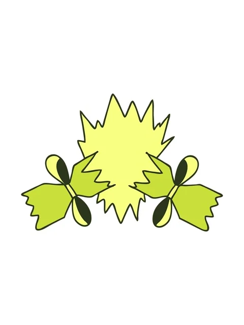 Changing color animation of hand drawn quirky cartoon pulled cracker Stock Footage 324213529
