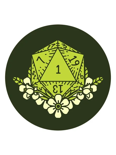 Changing color animation of natural one dice roll with floral elements Vídeos de archivo 324447253