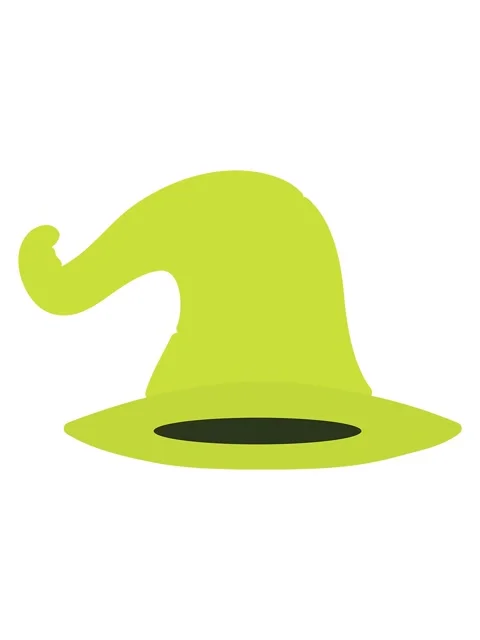 Changing color animation of old wizard hat Stock Footage 324095945