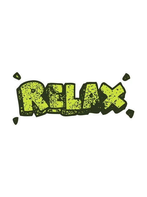 Changing color animation of relax text Stock Footage 324481795