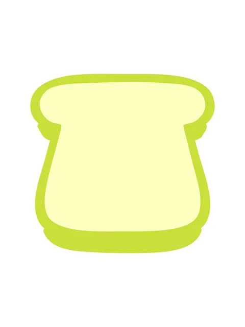 Changing color animation of slice of bread Stock Footage 324158571