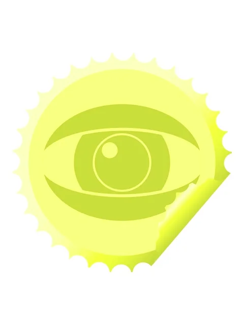 Changing color animation of staring eye graphic vector circular peeling stick Stock Footage 324343245