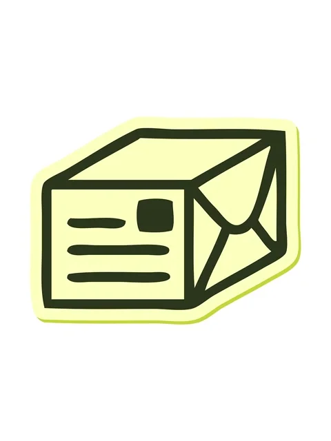 Changing color animation of sticker of a cute cartoon paper parcel 스톡 동영상 324446447