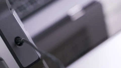 Changing colors on a computer screen for calibrating monitor Stock Footage 163287289