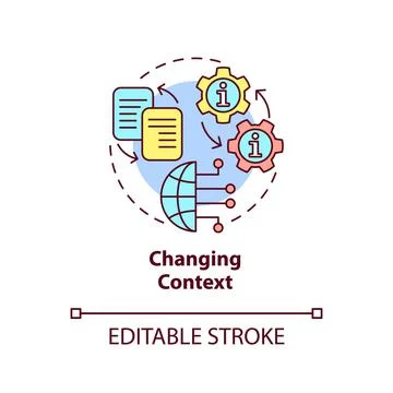 Changing context concept icon 스톡 일러스트