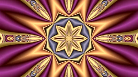 Changing different patterns in a beautiful abstract fractal background Stock Footage 137858697