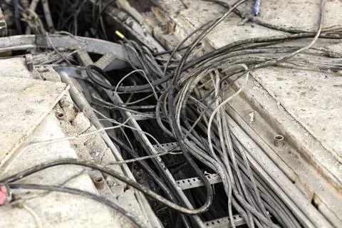 Changing electrical wires Stock Photos