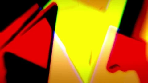 Changing Geometrical Graphics Shapes Colored Figures Flat Motion Animation Stock Footage 75842008