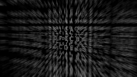 Changing gray hexadecimal codes, loop-able and blurred (3d rendering) Stock Footage 84708670