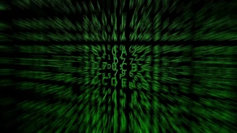 Changing green hexadecimal codes, loop-able and blurred (3d rendering) Stock Footage 84708177