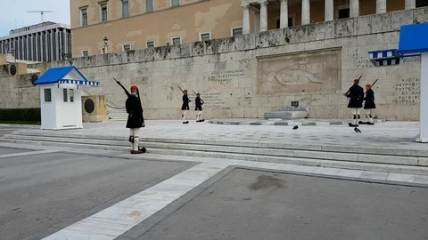 Changing of the Guard in Athens, Greece Stock Footage 102614729