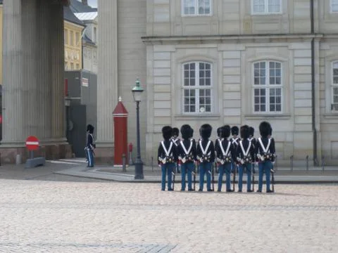 Changing of the Guard, Denmark 写真素材