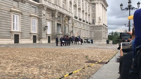 This is the changing of the guard Stock Footage 123299078