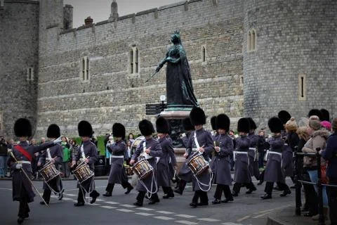 Changing of the Guard, Windsor Stock Photos