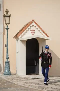 Changing of the guards ceremony in Monaco Stock Photos
