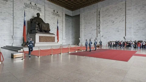 The changing of the guards ceremony Timelapse Stock Footage 76176921