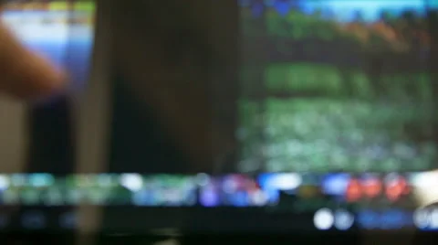 Changing images on tablet Stock Footage 44550936