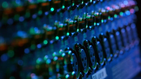 Changing jacks in a console. Plug in. Video stock 47923088