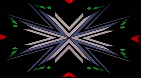 Changing kaleido shapes vj loop Stock Footage 65825935