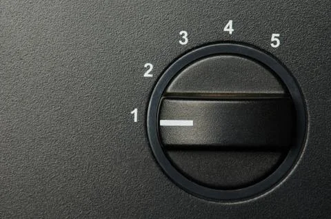 Changing level with round button Stock Photos
