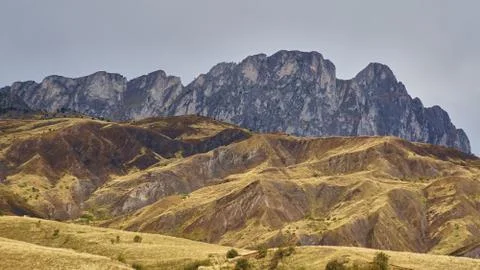 Changing light in the Pyrenees 스톡 사진