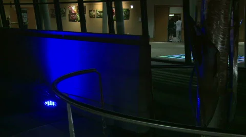 Changing lights Color Wall Convention Center Video stock 685515